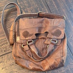 Lucky Brand Brown Leather Crossbody Bag